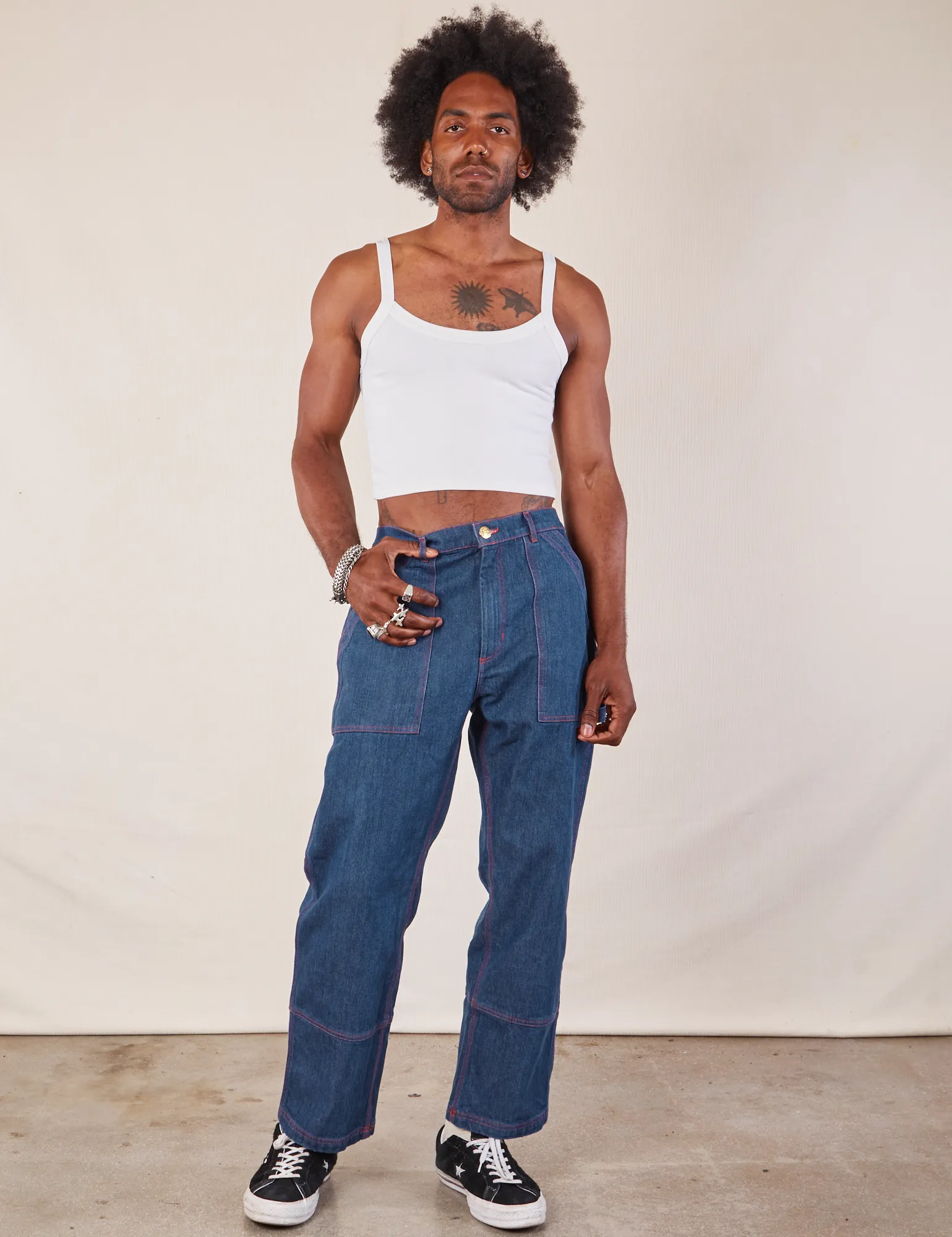 Cropped Cami - Vintage Tee Off-White