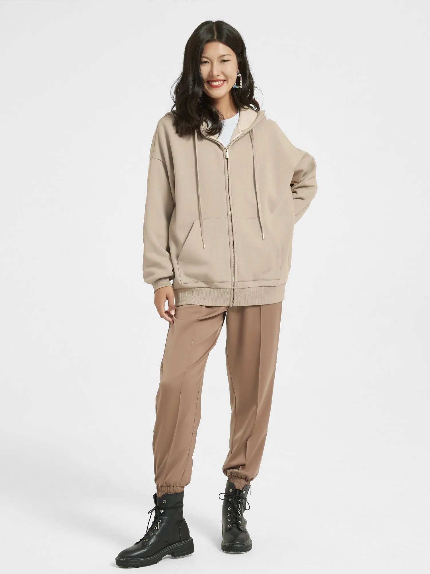 Cubby Zip Up Hoodie - Oversized