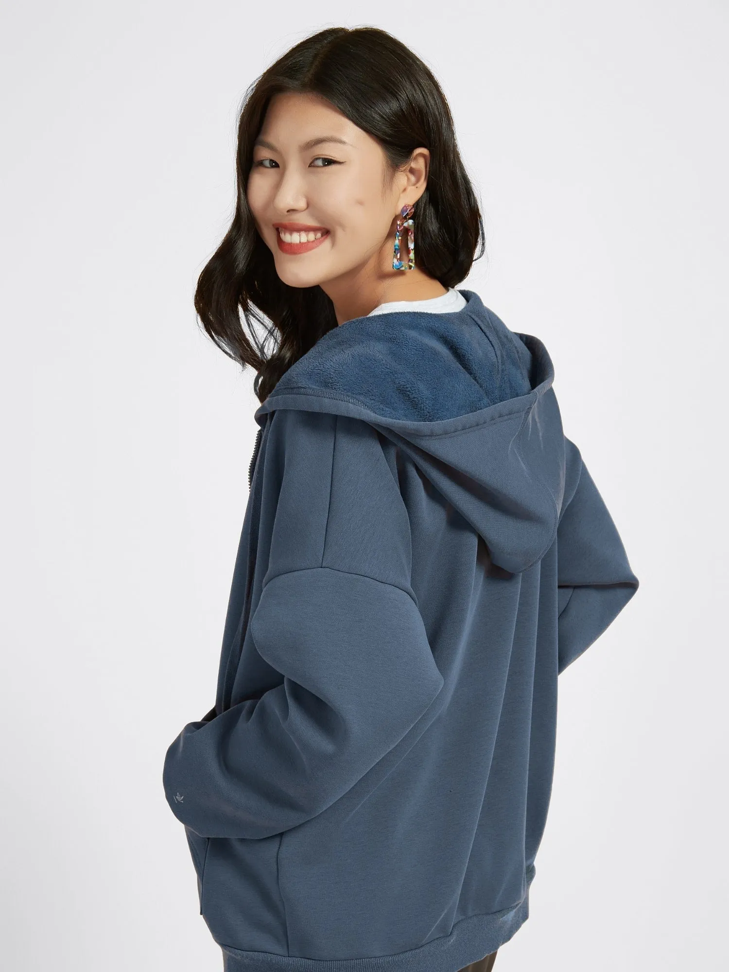 Cubby Zip Up Hoodie - Oversized