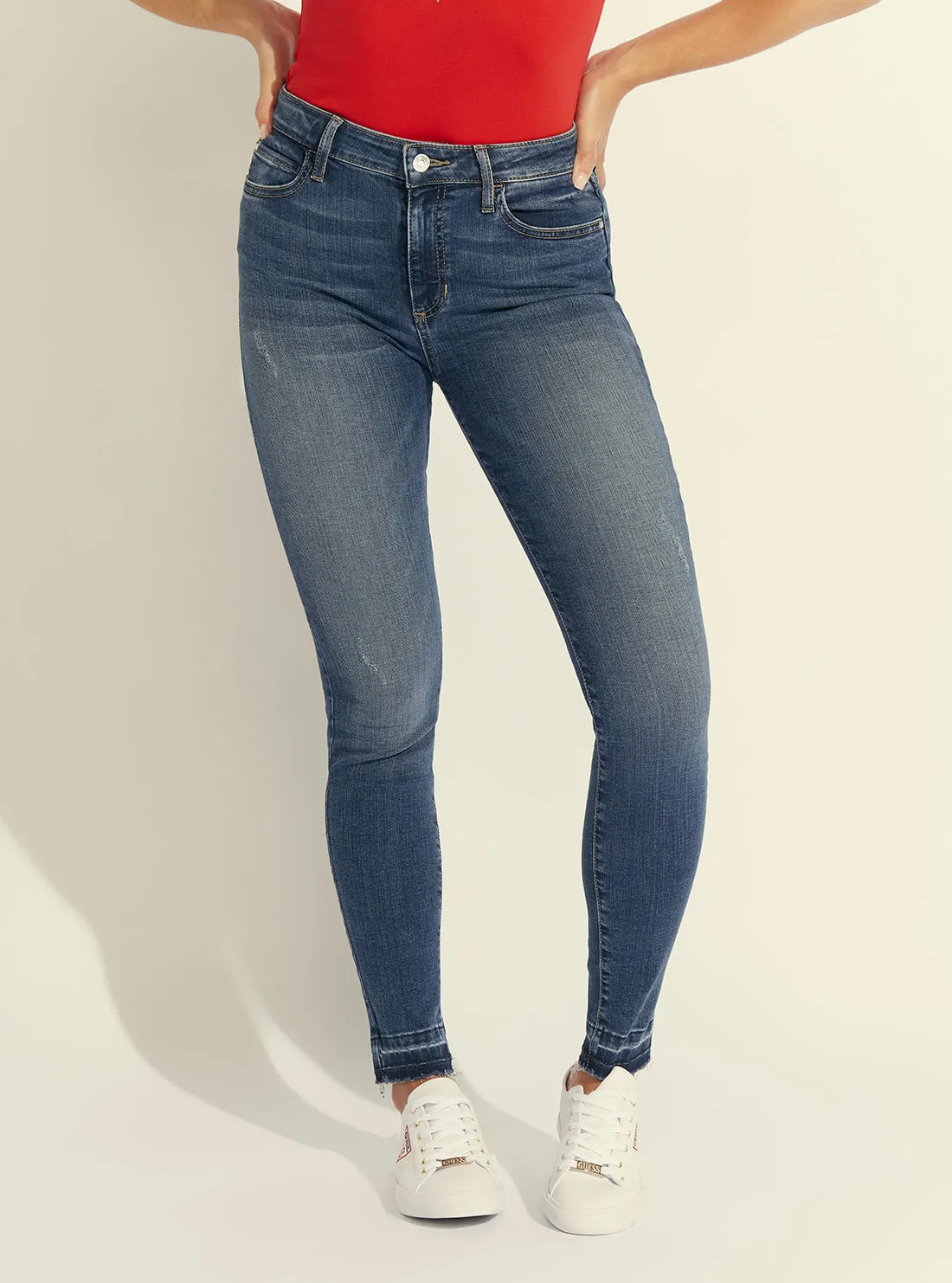 Eco 1981 High-Rise Cropped Skinny Denim Jeans in Varick Wash