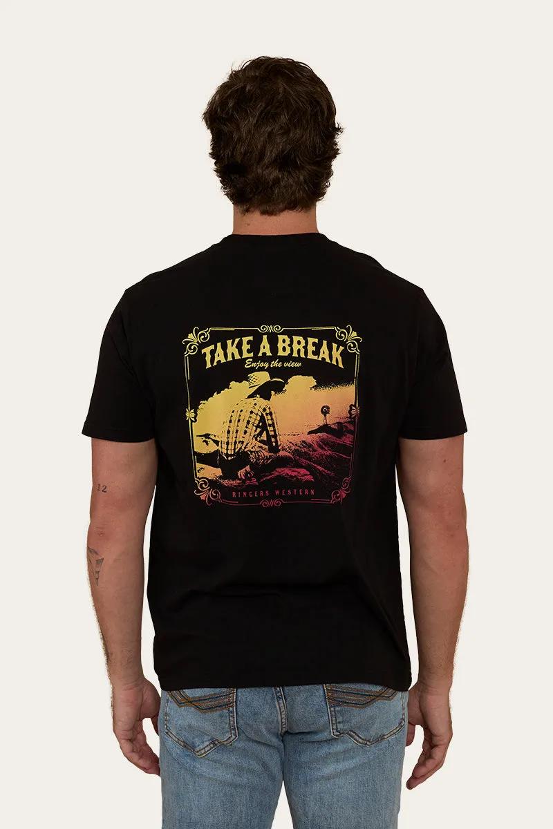 Enjoy The View Mens Loose Fit T-Shirt - Black