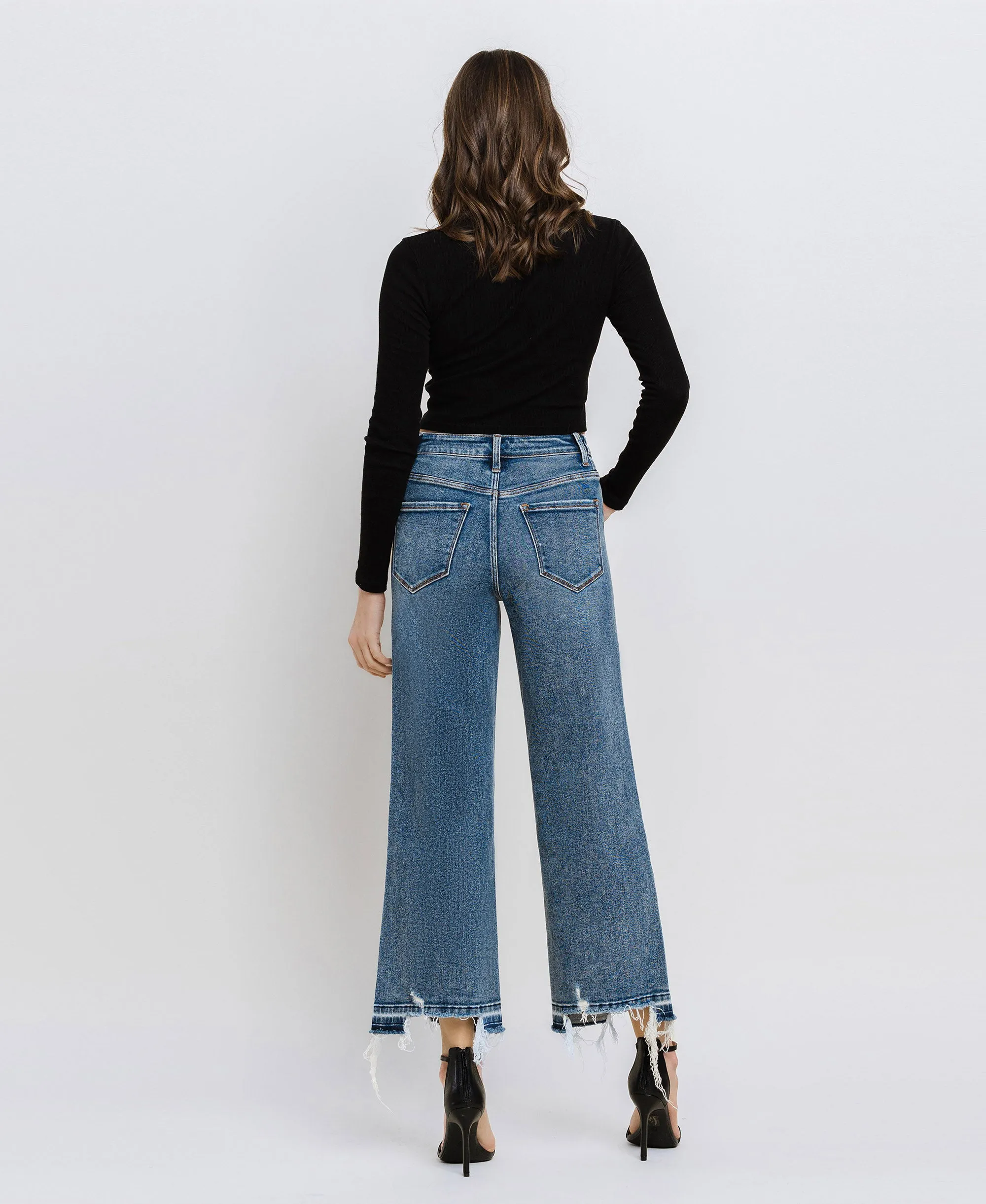 Resilient - Super High Rise Crop Wide Leg Jeans