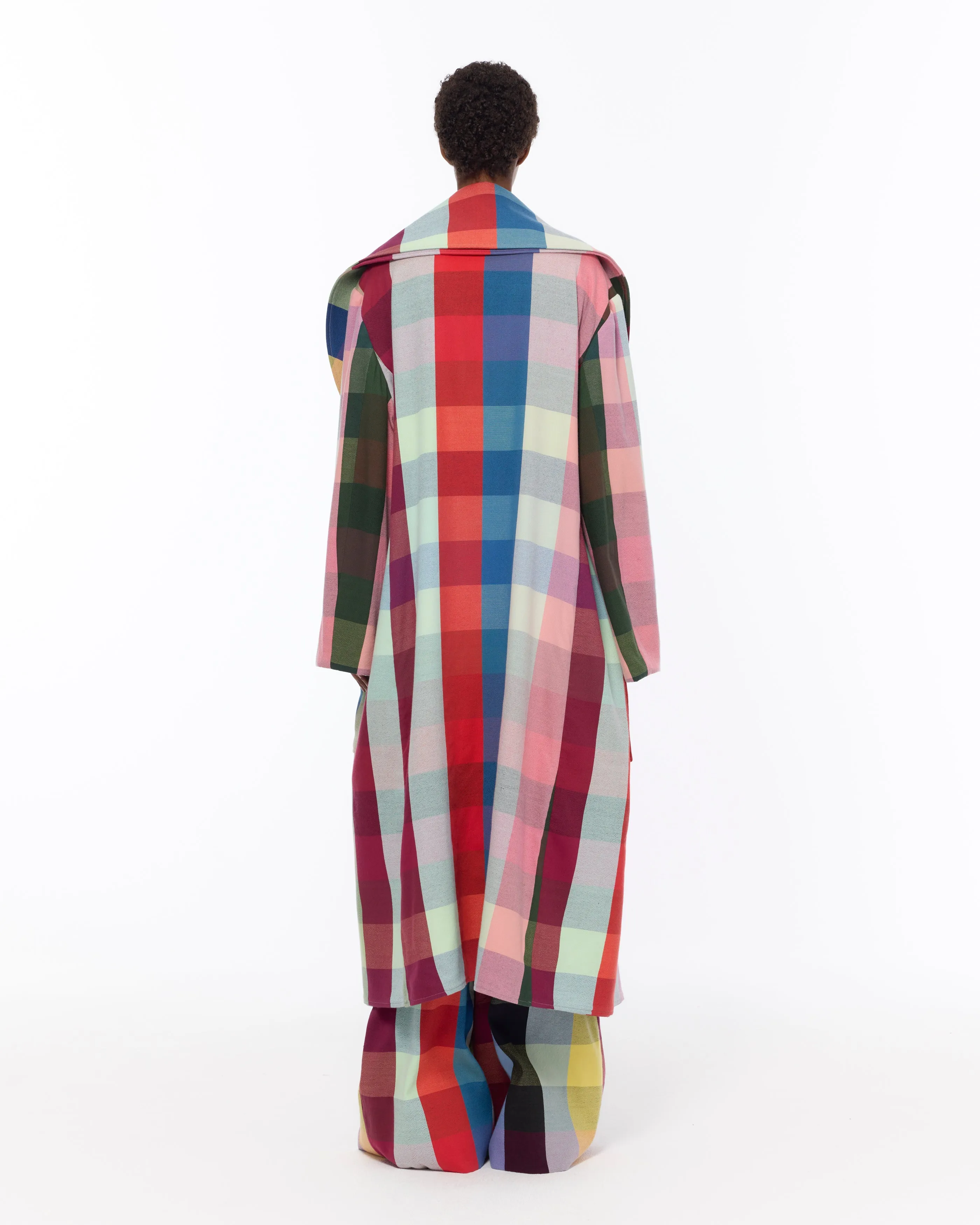 The Double Lapel Overcoat : Plaid